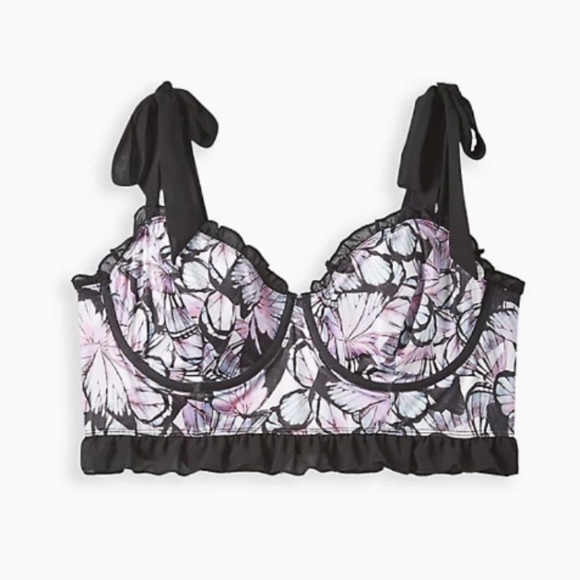 ๐ Satin Ruffle High Rise Thong Panty Set 3 3X 22 24 NWT Torrid New! - Picture 5 of 10